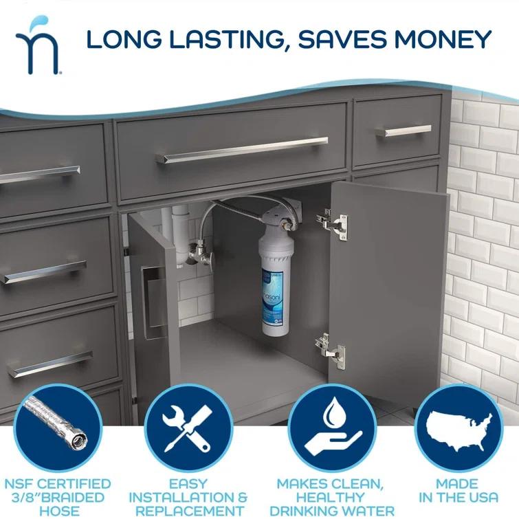 Da Vinci Widespread Bathroom Fountain Faucet with Drain Assembly