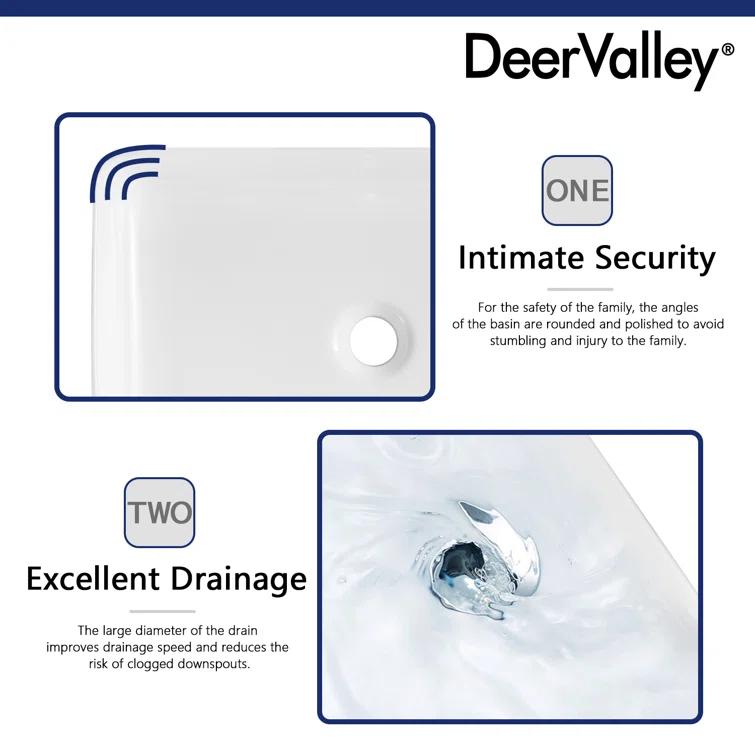 Ally 20" x 13'' Rectangular Vitreous China Vessel Bathroom Sink