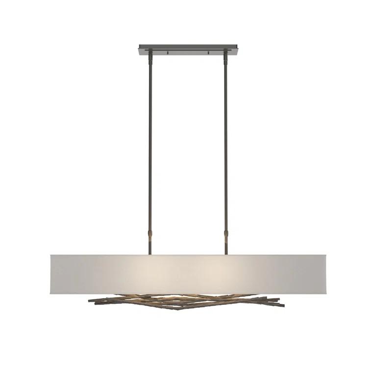 Brindille 4 - Light Kitchen Island Rectangle Pendant