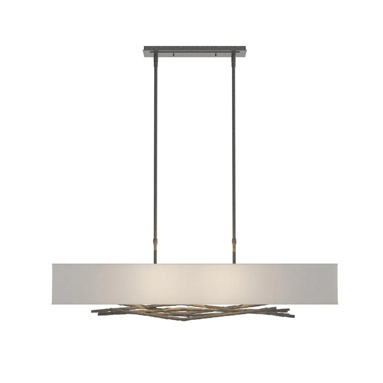 Brindille 4 - Light Kitchen Island Rectangle Pendant