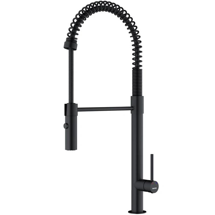 Karran Bluffton Single Handle Pull Down Sprayer Kitchen Faucet