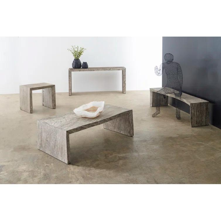 Phillips Collection Waterfall Solid Wood Bench