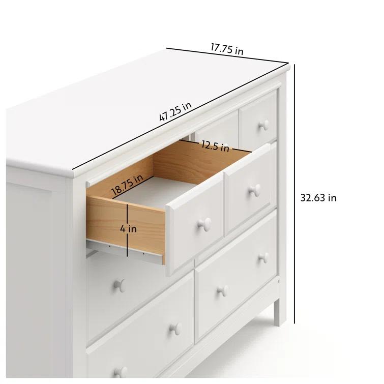 Benton 6 Drawer Double Dresser
