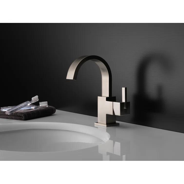 Vero Single Hole Bathroom Faucet with Drain Assembly, Single Handle Bathroom Sink Faucet