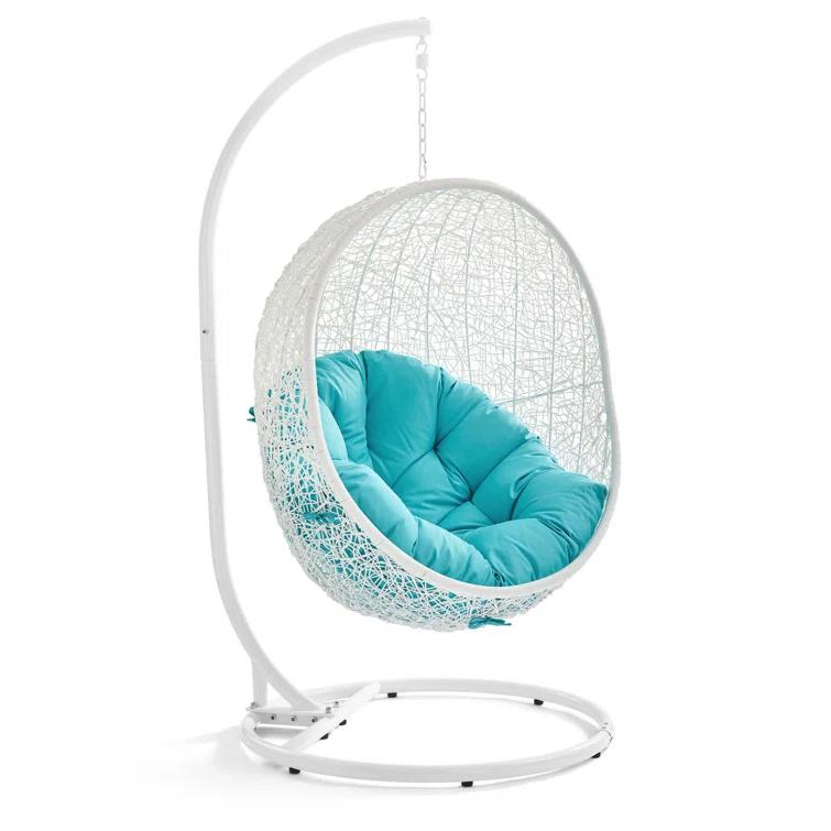 Modway Hide Outdoor Patio Swing Chair With Stand