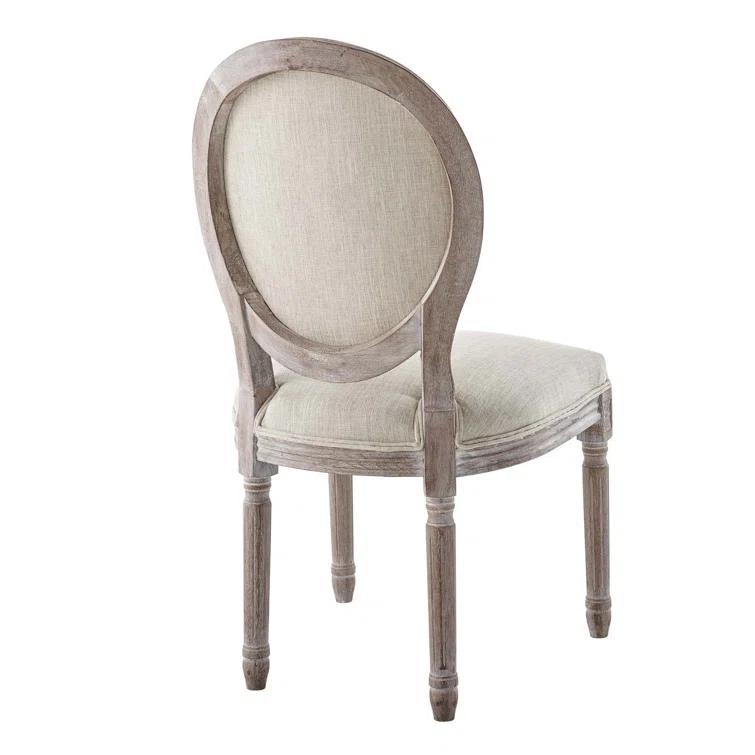 Modway Arise Vintage French Upholstered Fabric Dining Side Chair