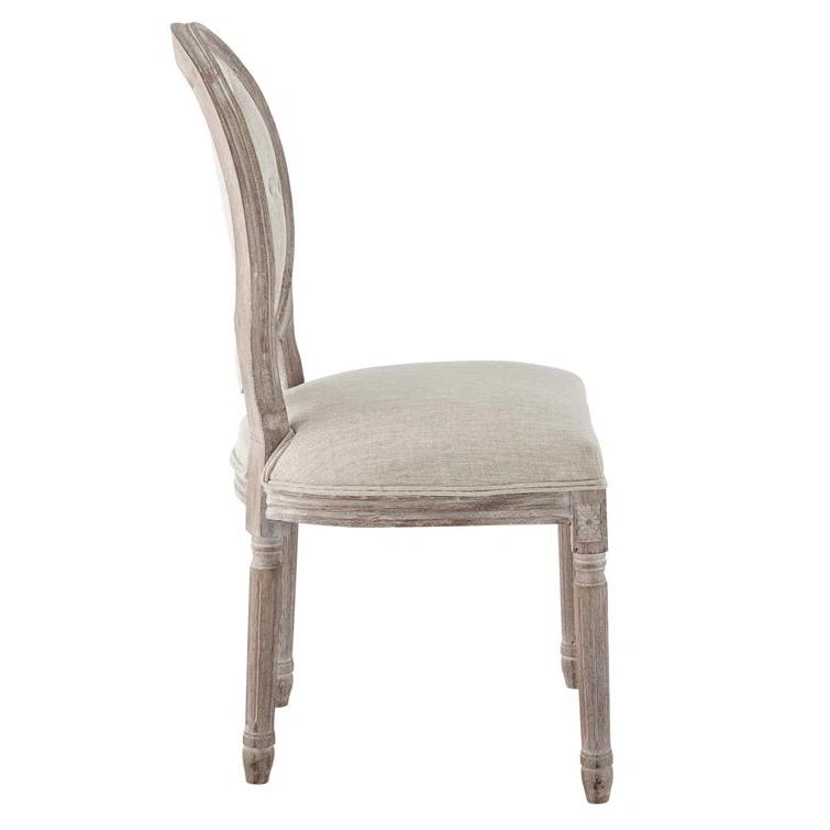 Modway Arise Vintage French Upholstered Fabric Dining Side Chair