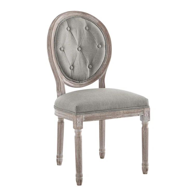 Modway Arise Vintage French Upholstered Fabric Dining Side Chair