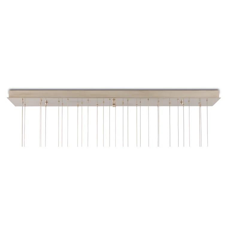 Alsop Elegance 30-Light Multi-Drop Pendant in Brown, Black, and Silver