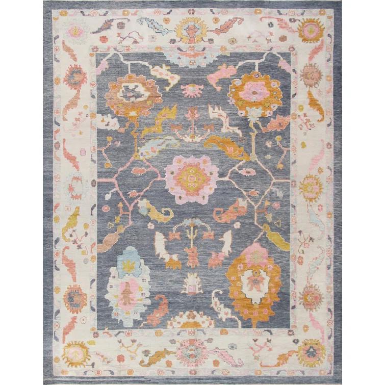 11 ft. 9 in. x 15 ft. Oushak Hand Knotted Wool Area Rug