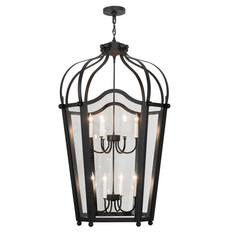 Citadel 10 - Light Dimmable Lantern Geometric Chandelier