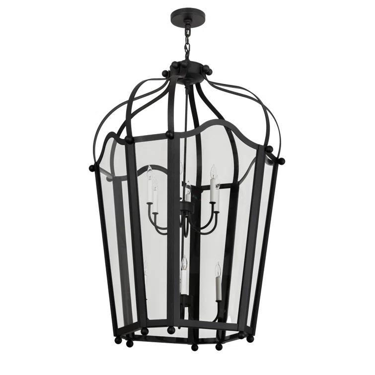 Citadel 10 - Light Dimmable Lantern Geometric Chandelier