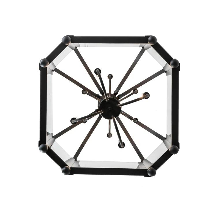 Citadel 10 - Light Dimmable Lantern Geometric Chandelier