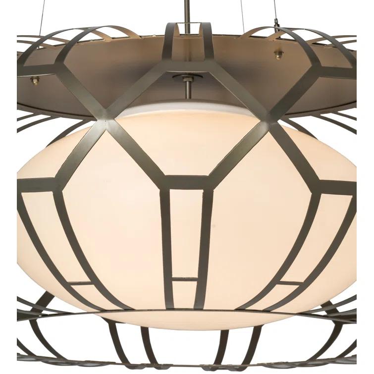 Margo 3 - Light Satin Titanium Unique/Statement Pendant