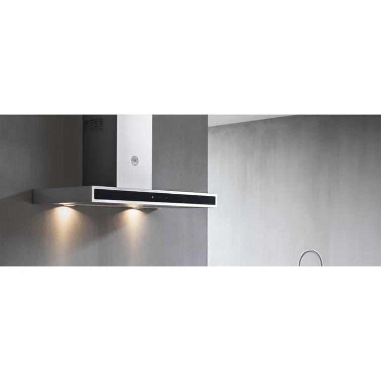 Bertazzoni 36" Stainless Steel 600 CFM Convertible Wall Range Hood with Mesh Filter