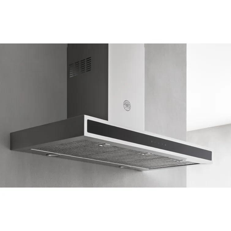 Bertazzoni 36" Stainless Steel 600 CFM Convertible Wall Range Hood with Mesh Filter