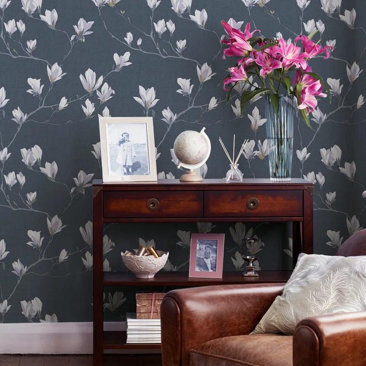 Laura Ashley Magnolia Grove Wallpaper Roll