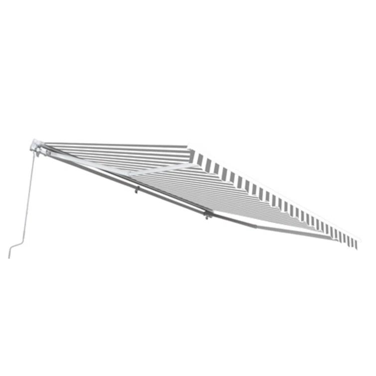 ALEKO Motorized Retractable Outdoor Awning with White Frame
