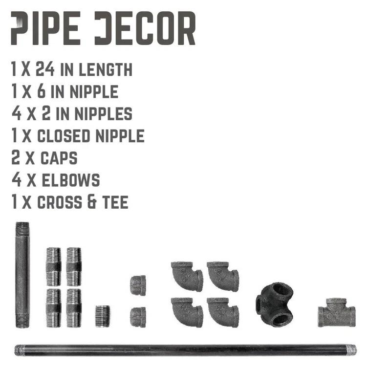 Freestanding Industrial Pipe Toilet Paper Holder
