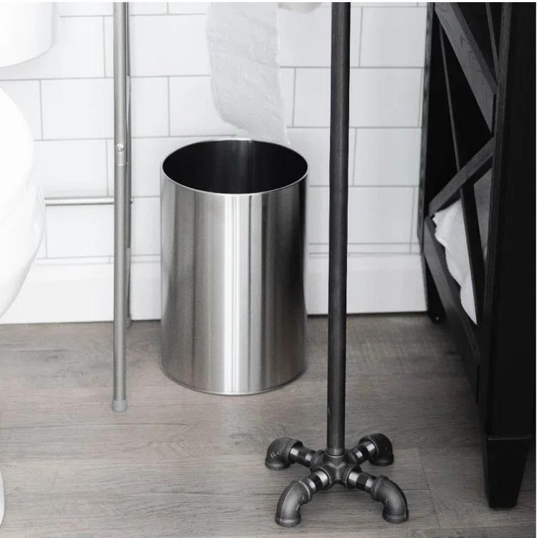 Freestanding Industrial Pipe Toilet Paper Holder