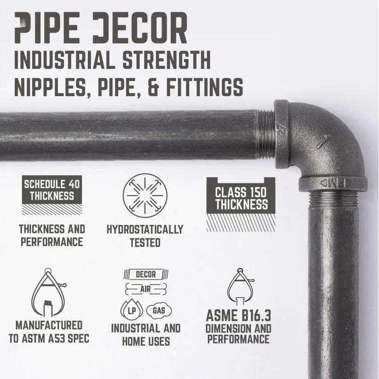 Freestanding Industrial Pipe Toilet Paper Holder