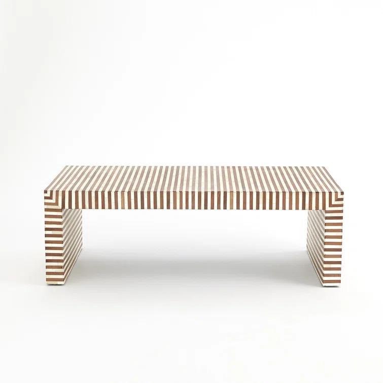 Sienna Coffee Table-Walnut/Bone