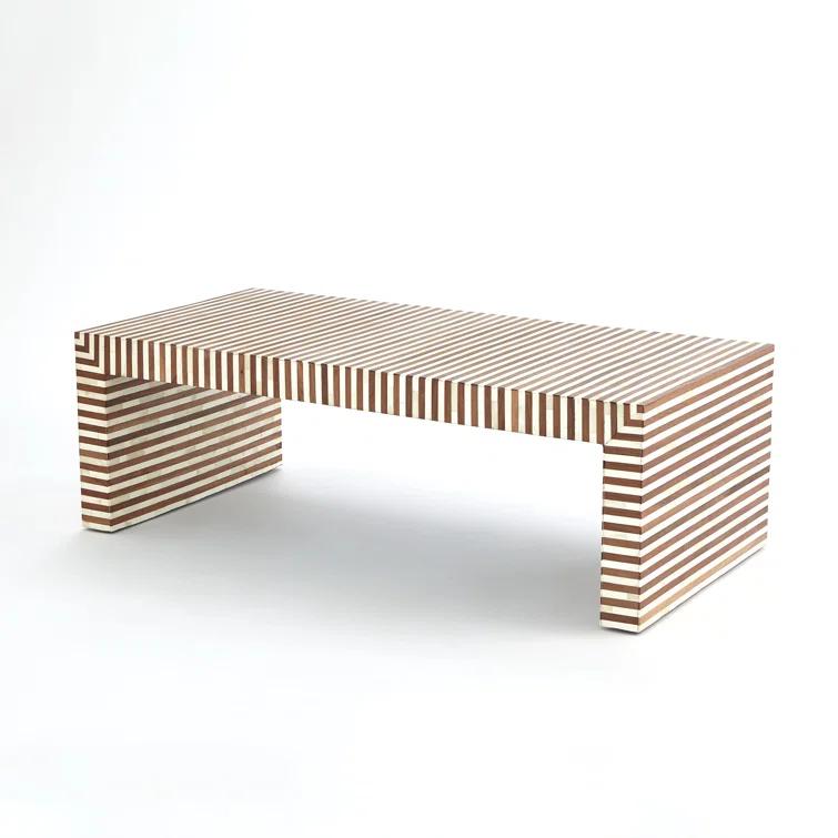 Sienna Coffee Table-Walnut/Bone
