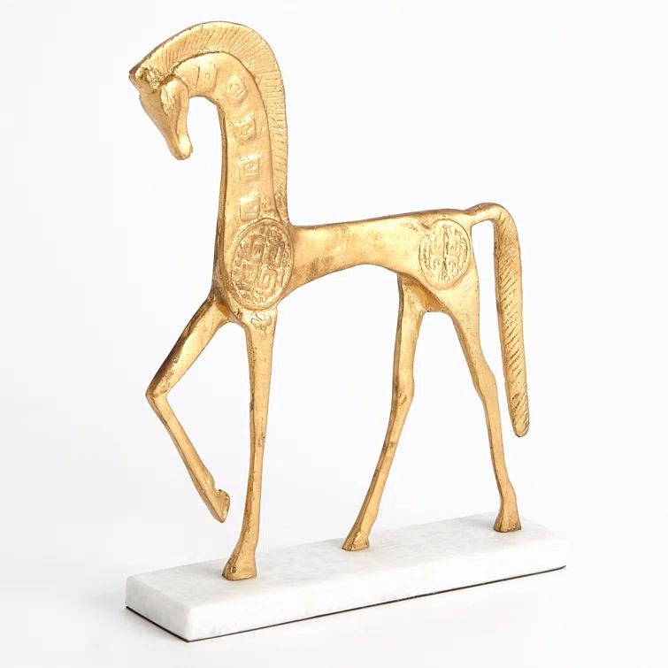 Global Views Roman Horse-Gold