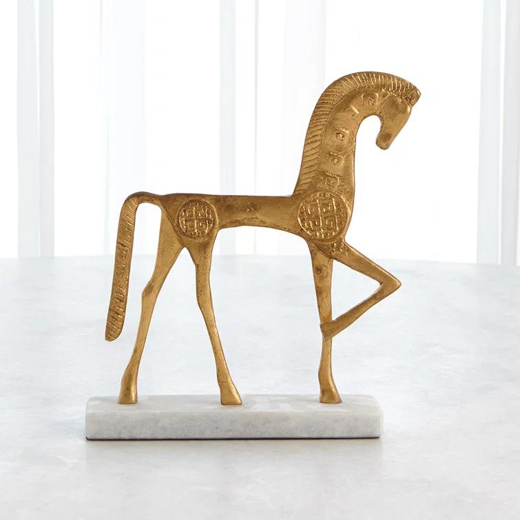 Global Views Roman Horse-Gold