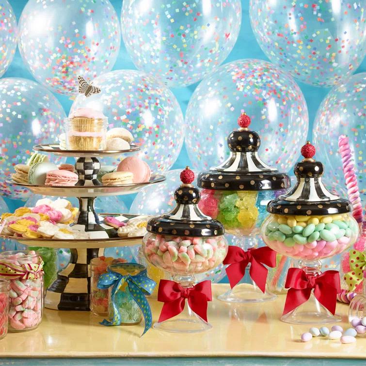 MacKenzie-Childs Courtly Check® Pedestal Platter