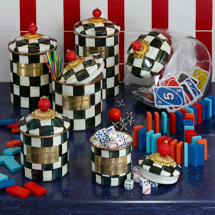 MacKenzie-Childs Courtly Check® Canister