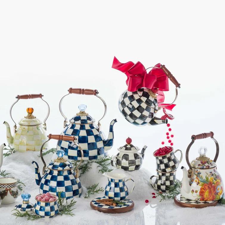 MacKenzie-Childs Royal Check® Tea Kettle