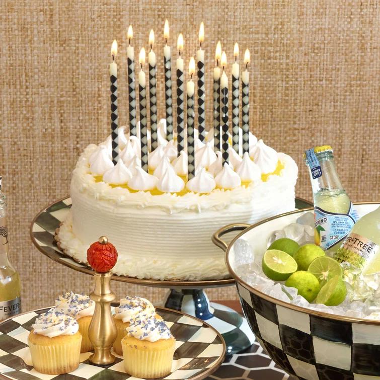 MacKenzie-Childs Courtly Check® Pedestal Platter