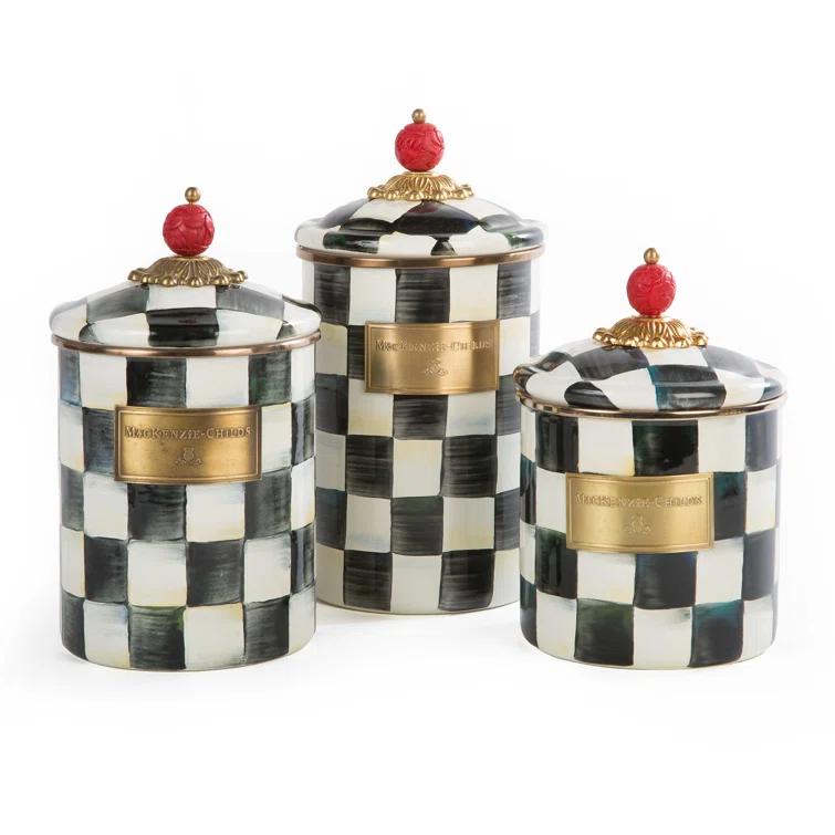 MacKenzie-Childs Courtly Check® Canister
