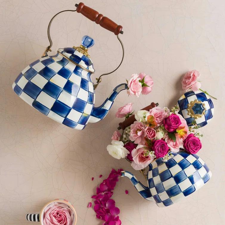 MacKenzie-Childs Royal Check® Tea Kettle