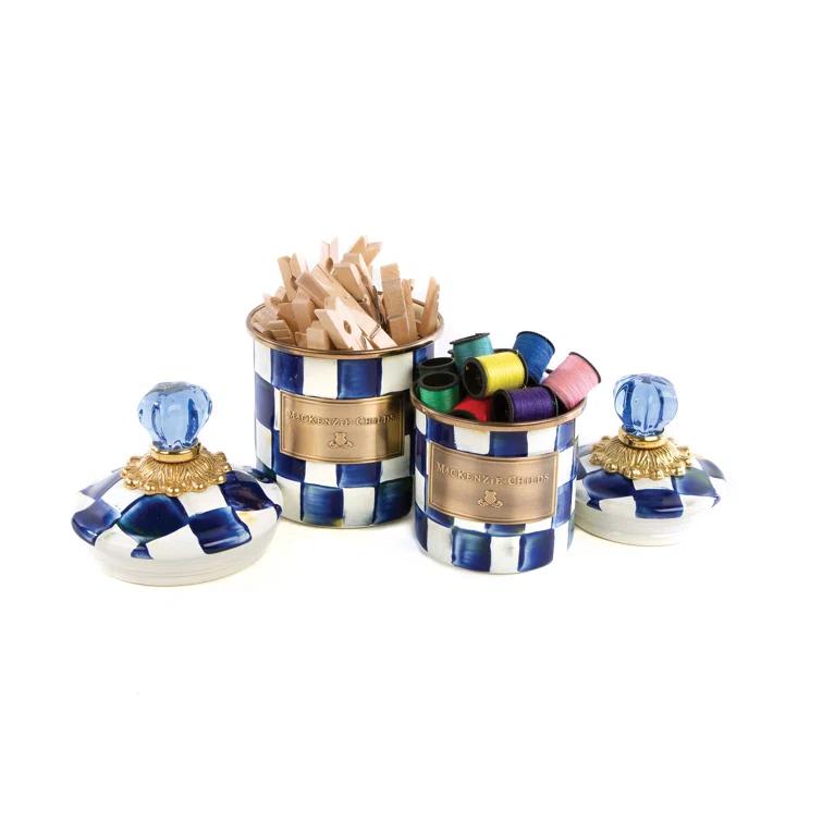 MacKenzie-Childs Royal Check® Canister