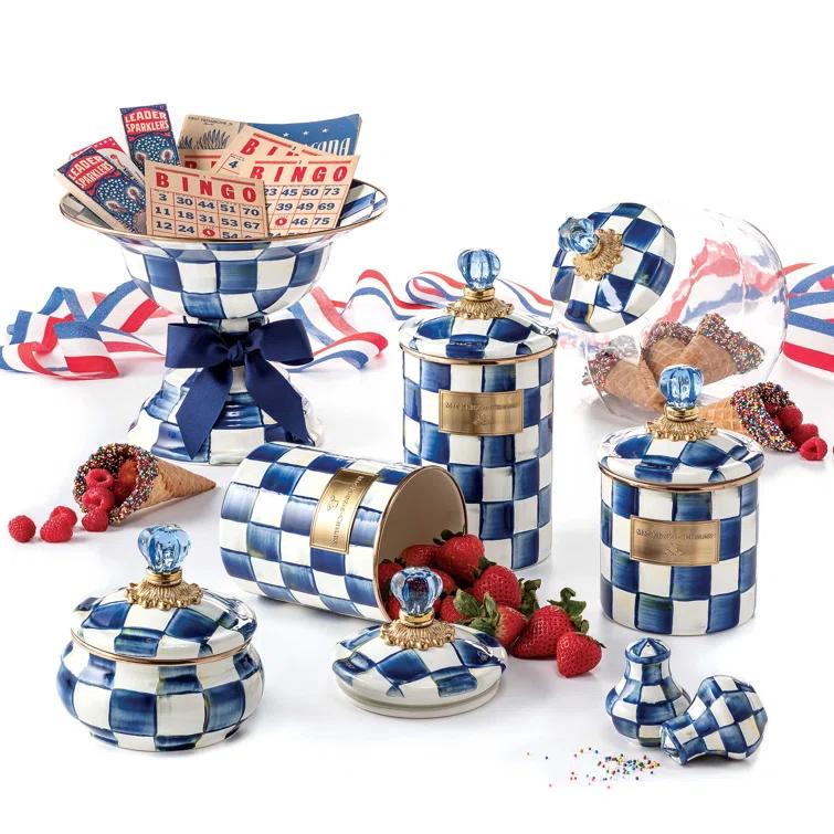 MacKenzie-Childs Royal Check® Canister