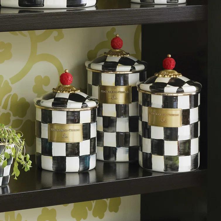 MacKenzie-Childs Courtly Check® Canister