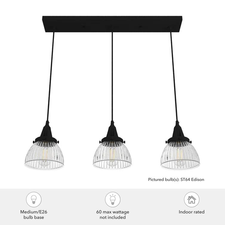Cypress Grove 3 - Light Cluster Bell Pendant