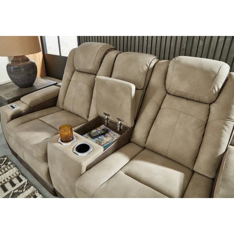 75'' Faux Leather Power Reclining Loveseat