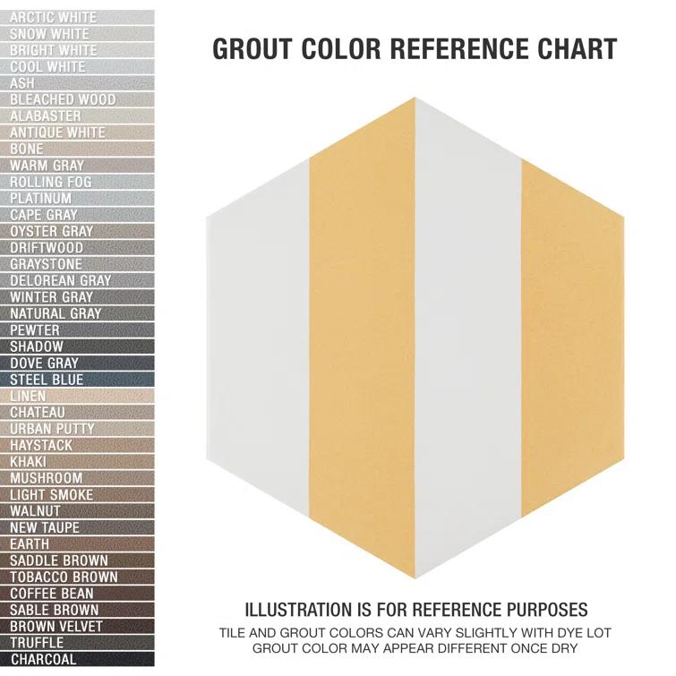 Porto Capri Hex 9" x 10" Porcelain Patterned Look Wall & Floor Tile