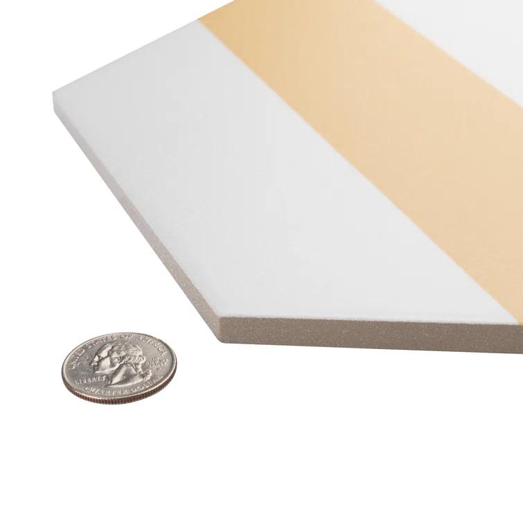 Porto Capri Hex 9" x 10" Porcelain Patterned Look Wall & Floor Tile