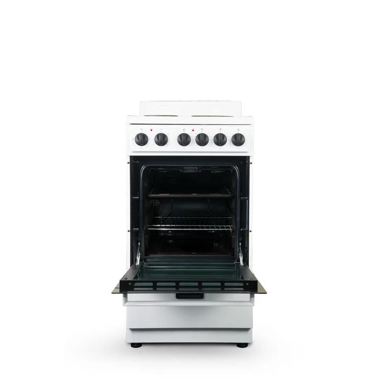 Premium Levella 20" 2.2 Cubic Feet Smart Electric Free Standing Range with 4 Burners