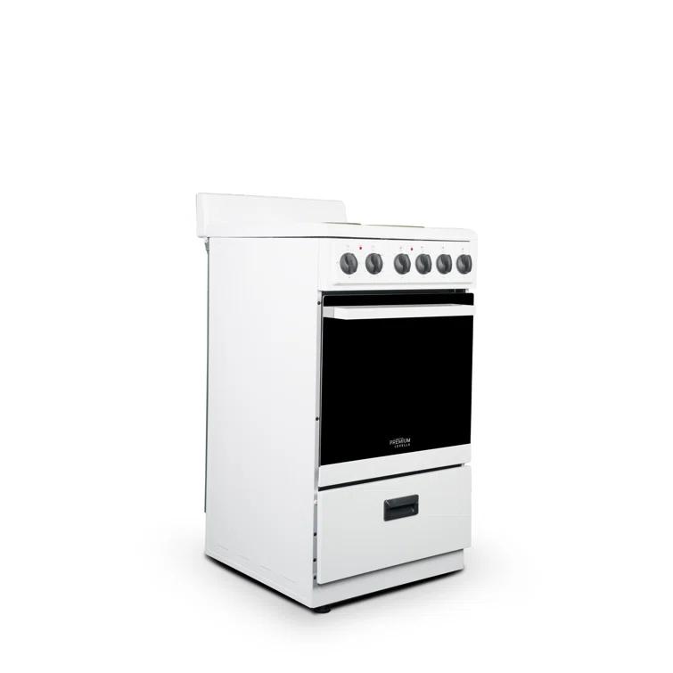 Premium Levella 20" 2.2 Cubic Feet Smart Electric Free Standing Range with 4 Burners