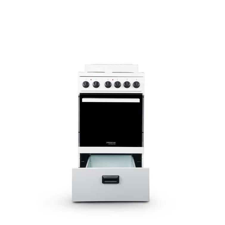 Premium Levella 20" 2.2 Cubic Feet Smart Electric Free Standing Range with 4 Burners