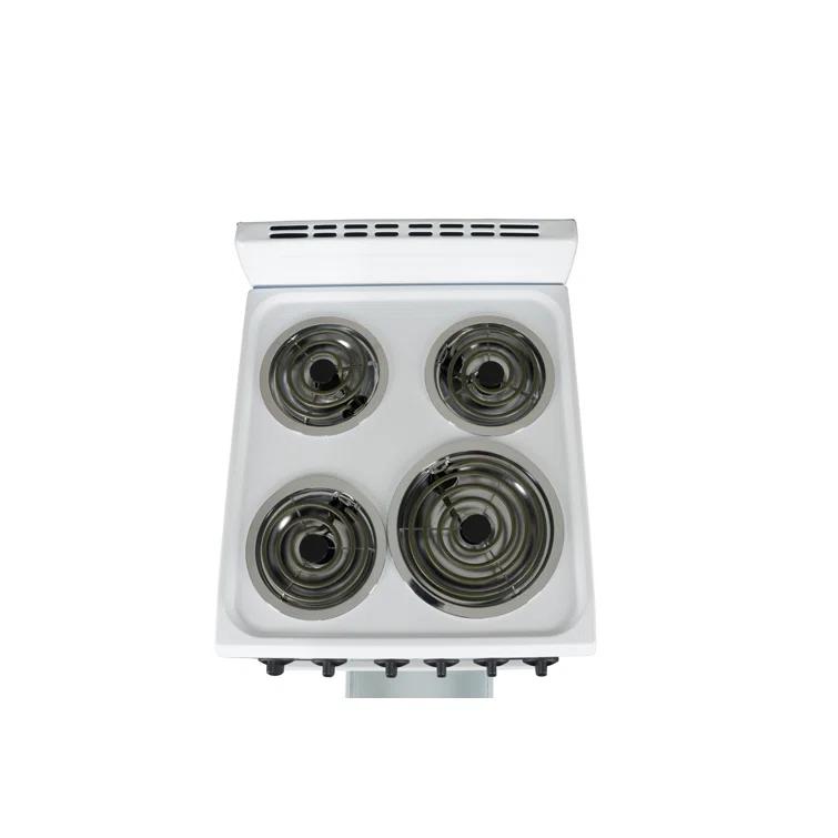 Premium Levella 20" 2.2 Cubic Feet Smart Electric Free Standing Range with 4 Burners