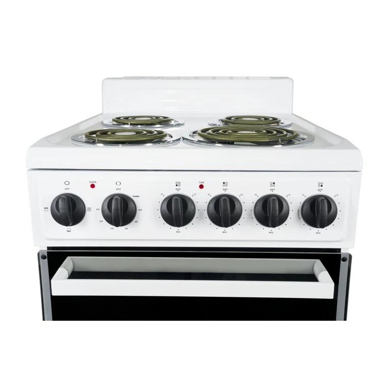 Premium Levella 20" 2.2 Cubic Feet Smart Electric Free Standing Range with 4 Burners