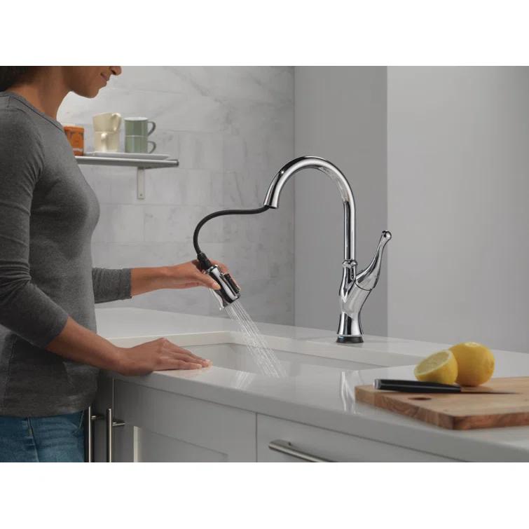 Ophelia Pull Down Sprayer Touch Kitchen Sink Faucet, Touch Control Kitchen Faucet
