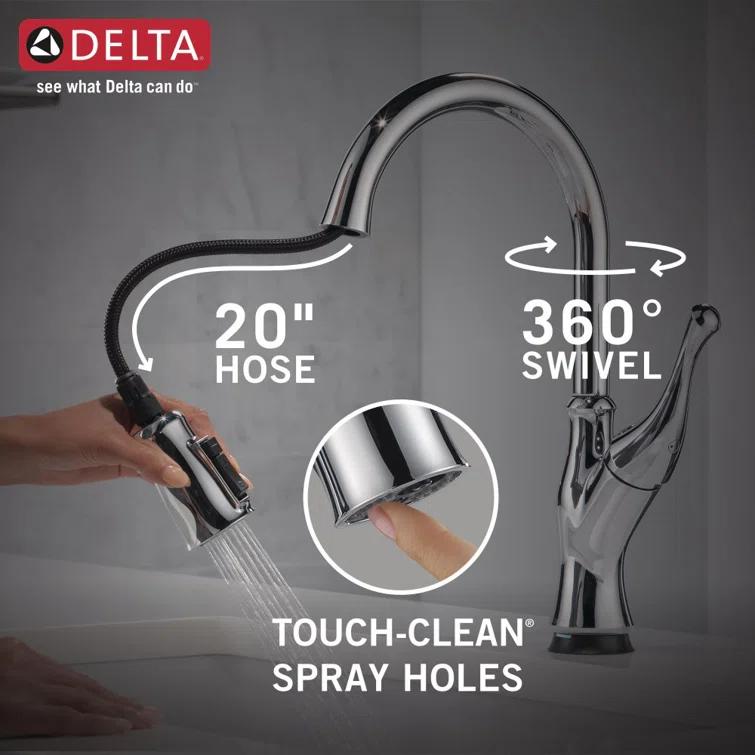 Ophelia Pull Down Sprayer Touch Kitchen Sink Faucet, Touch Control Kitchen Faucet