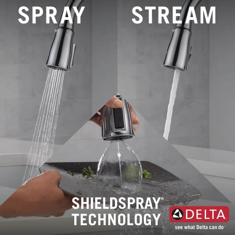 Ophelia Pull Down Sprayer Touch Kitchen Sink Faucet, Touch Control Kitchen Faucet